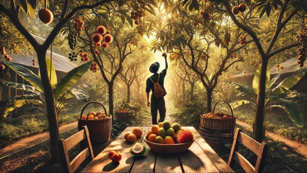 thuê xe cần thơ du lịch miệt vườn miền tây tự túc tham quan vườn trái cây